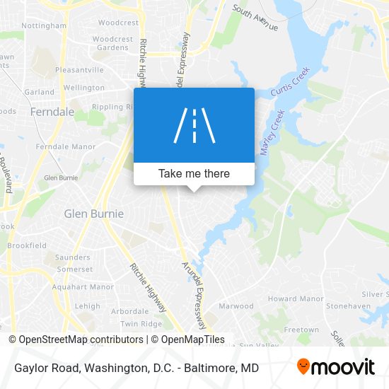 Gaylor Road map