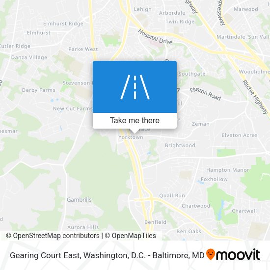 Mapa de Gearing Court East