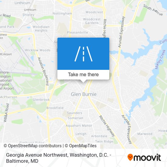 Georgia Avenue Northwest map