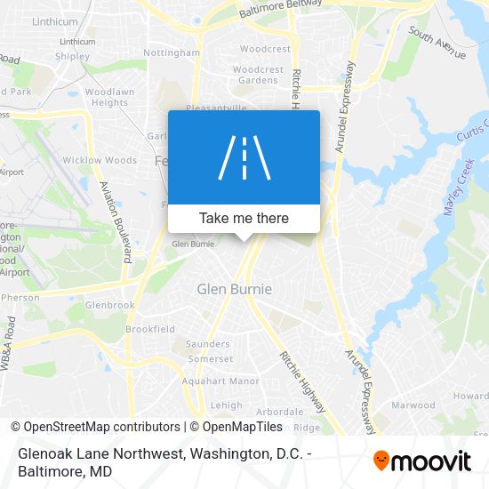 Mapa de Glenoak Lane Northwest