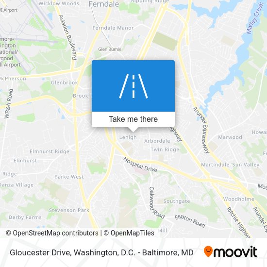 Mapa de Gloucester Drive