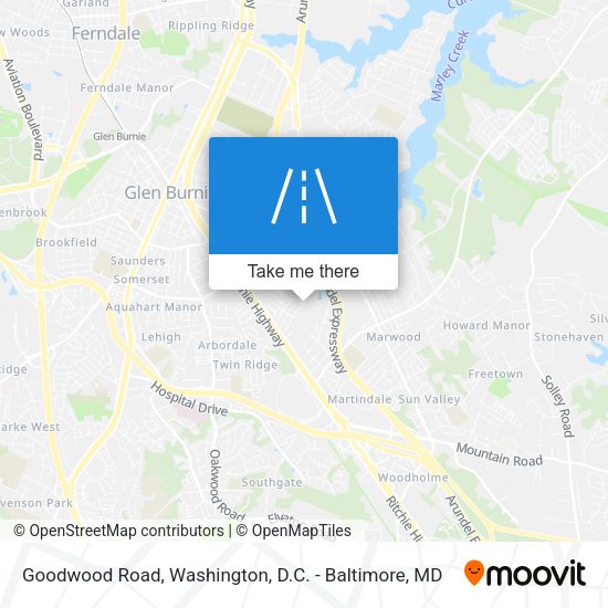 Goodwood Road map