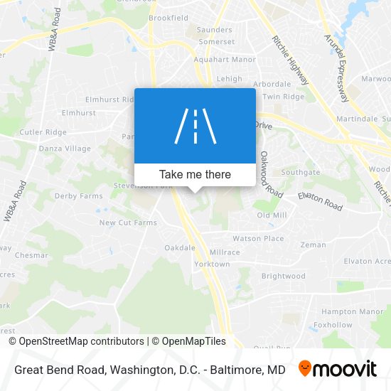 Mapa de Great Bend Road