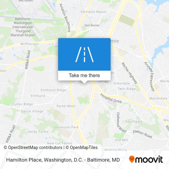 Hamilton Place map