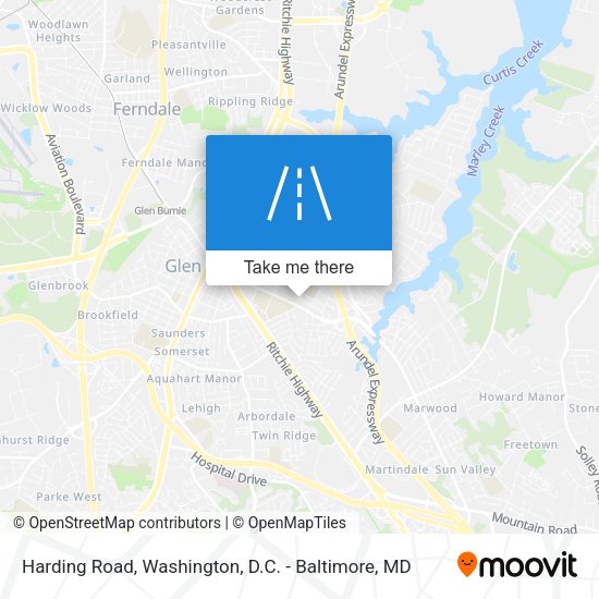 Harding Road map