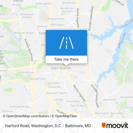Harford Road map