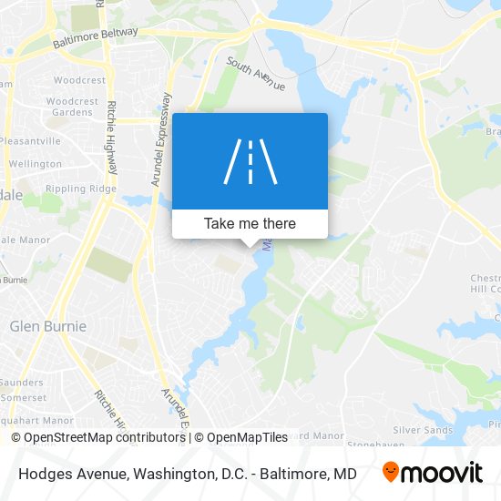 Mapa de Hodges Avenue
