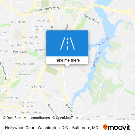 Mapa de Hollywood Court