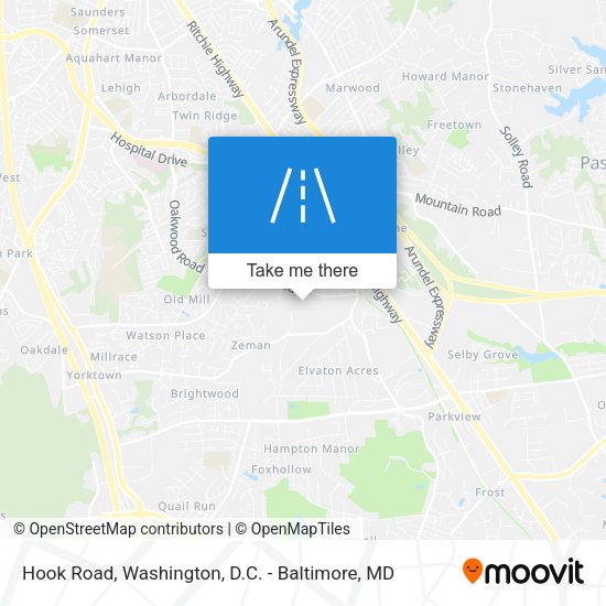 Mapa de Hook Road