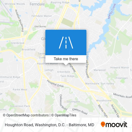 Mapa de Houghton Road