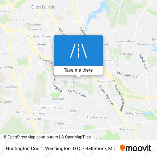 Mapa de Huntington Court