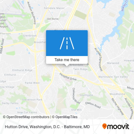 Hutton Drive map