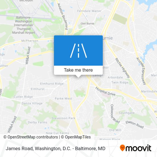 Mapa de James Road