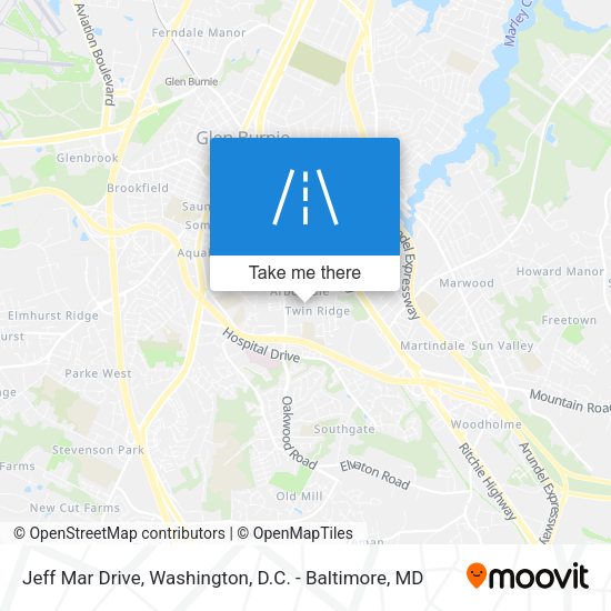 Mapa de Jeff Mar Drive