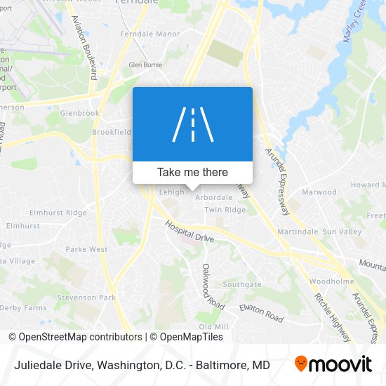Mapa de Juliedale Drive