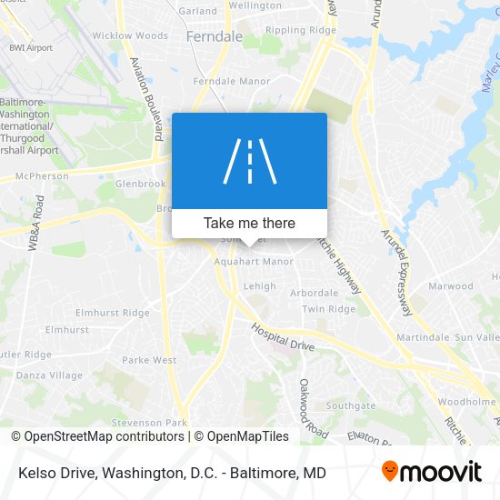 Kelso Drive map