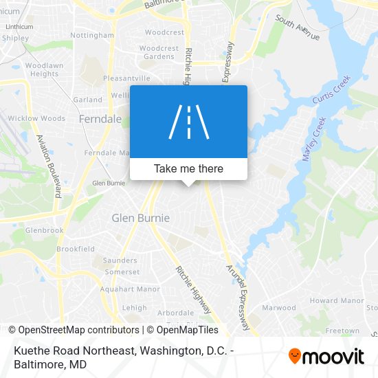 Kuethe Road Northeast map
