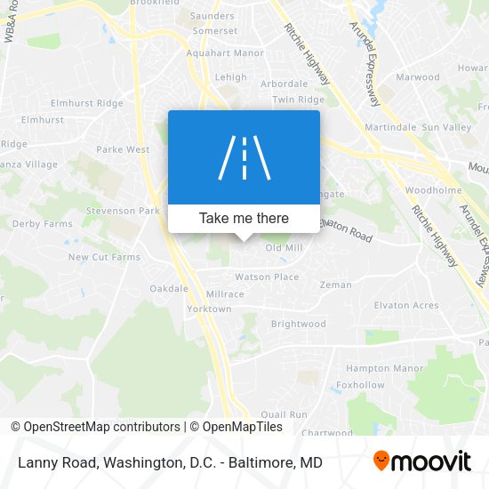 Lanny Road map