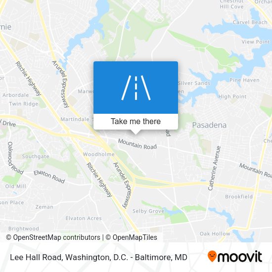 Lee Hall Road map