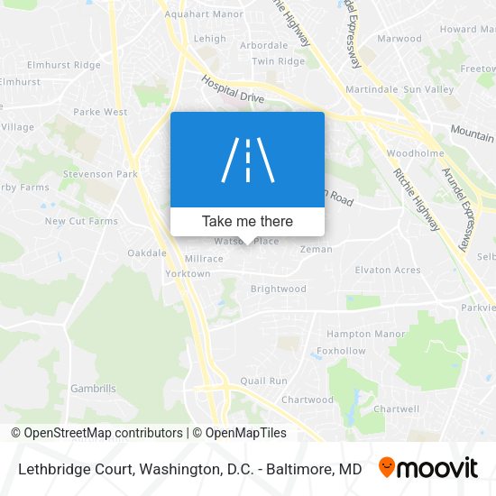 Mapa de Lethbridge Court