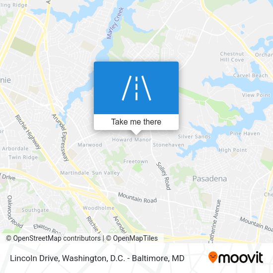 Mapa de Lincoln Drive