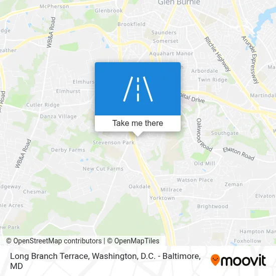 Long Branch Terrace map