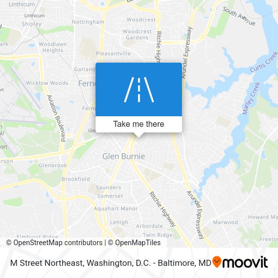 M Street Northeast map
