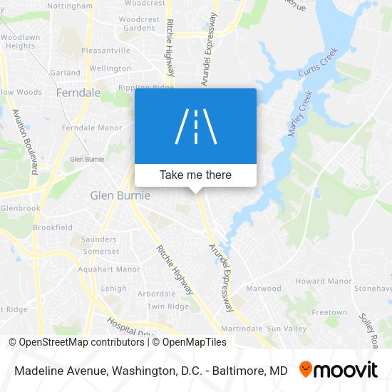 Madeline Avenue map