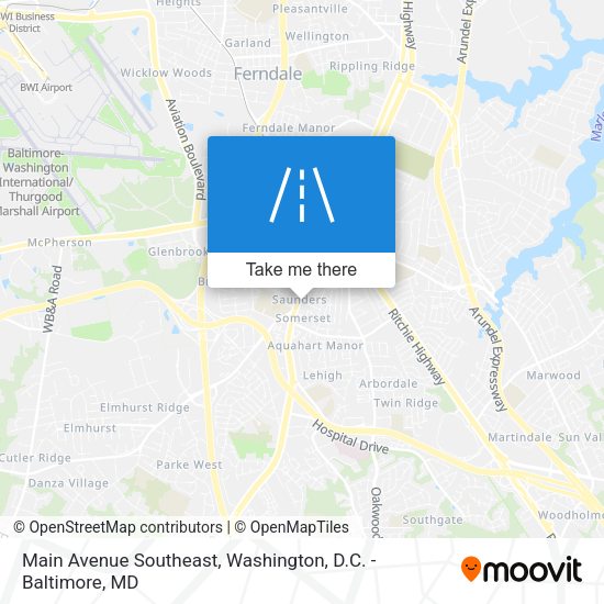 Main Avenue Southeast map