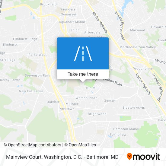 Mapa de Mainview Court