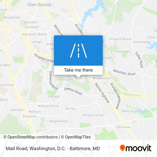 Mall Road map