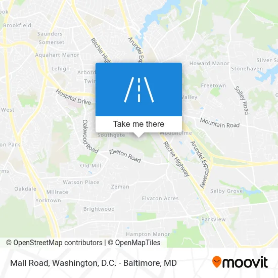 Mall Road map
