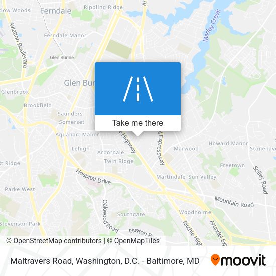 Maltravers Road map