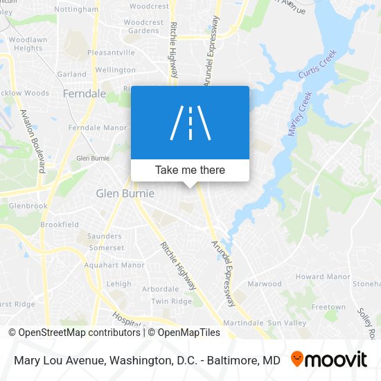 Mapa de Mary Lou Avenue