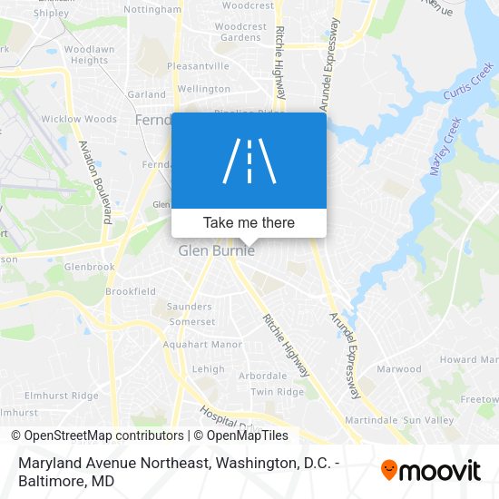 Mapa de Maryland Avenue Northeast