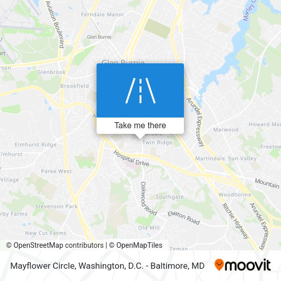 Mapa de Mayflower Circle