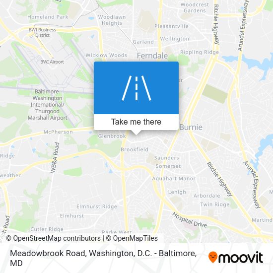 Meadowbrook Road map