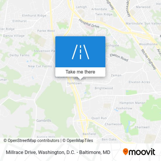 Millrace Drive map