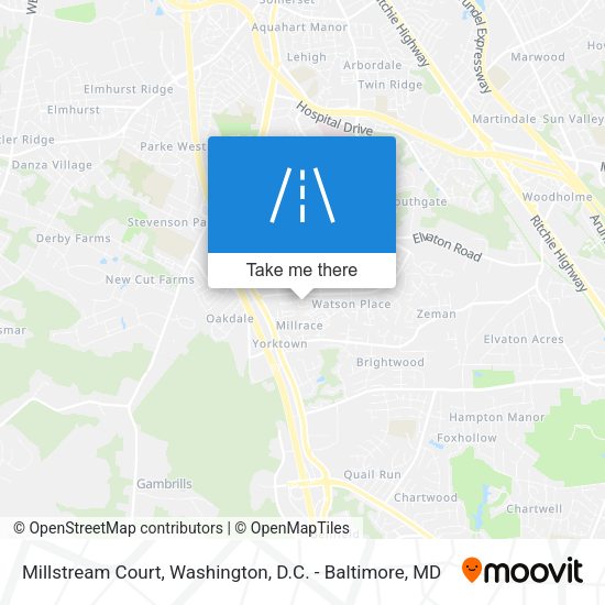 Mapa de Millstream Court
