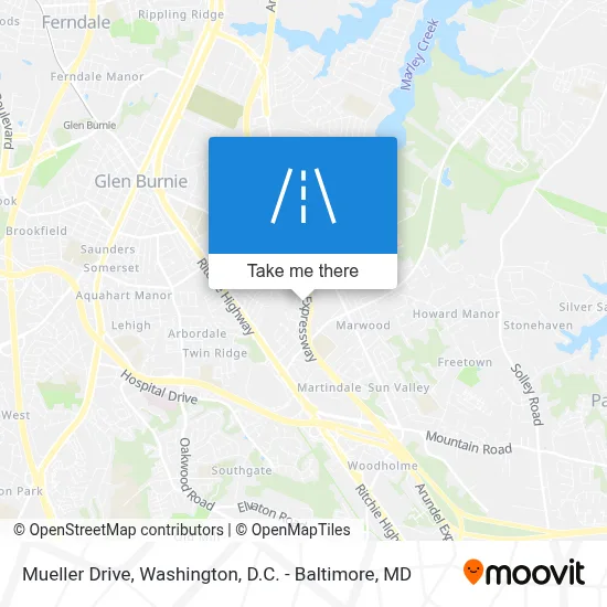 Mueller Drive map