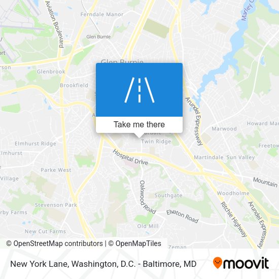 New York Lane map