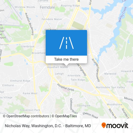 Nicholas Way map