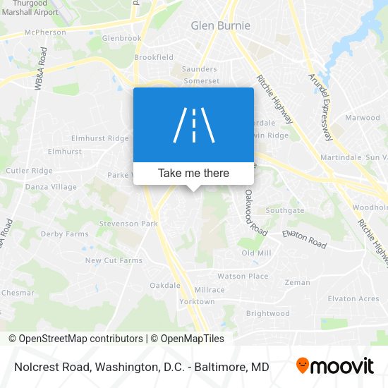 Nolcrest Road map