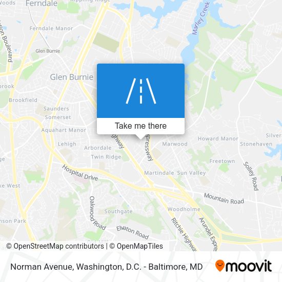 Norman Avenue map