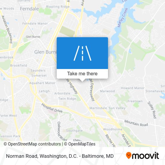 Mapa de Norman Road