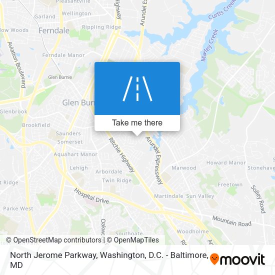 North Jerome Parkway map