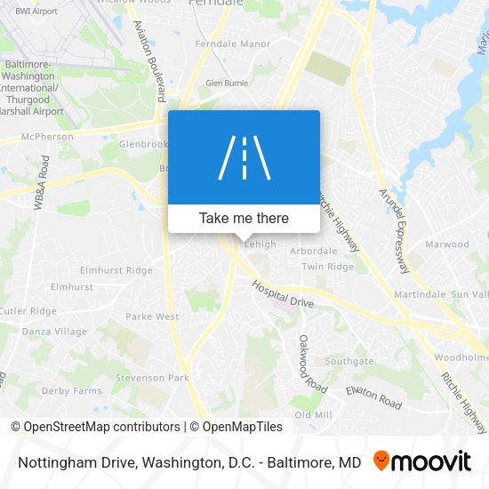 Mapa de Nottingham Drive