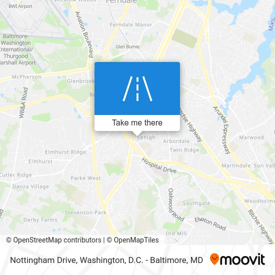 Nottingham Drive map