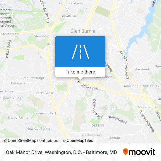 Mapa de Oak Manor Drive