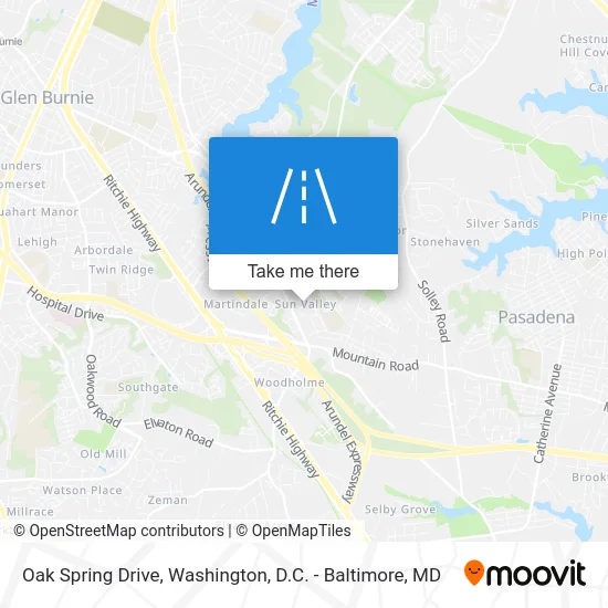 Oak Spring Drive map